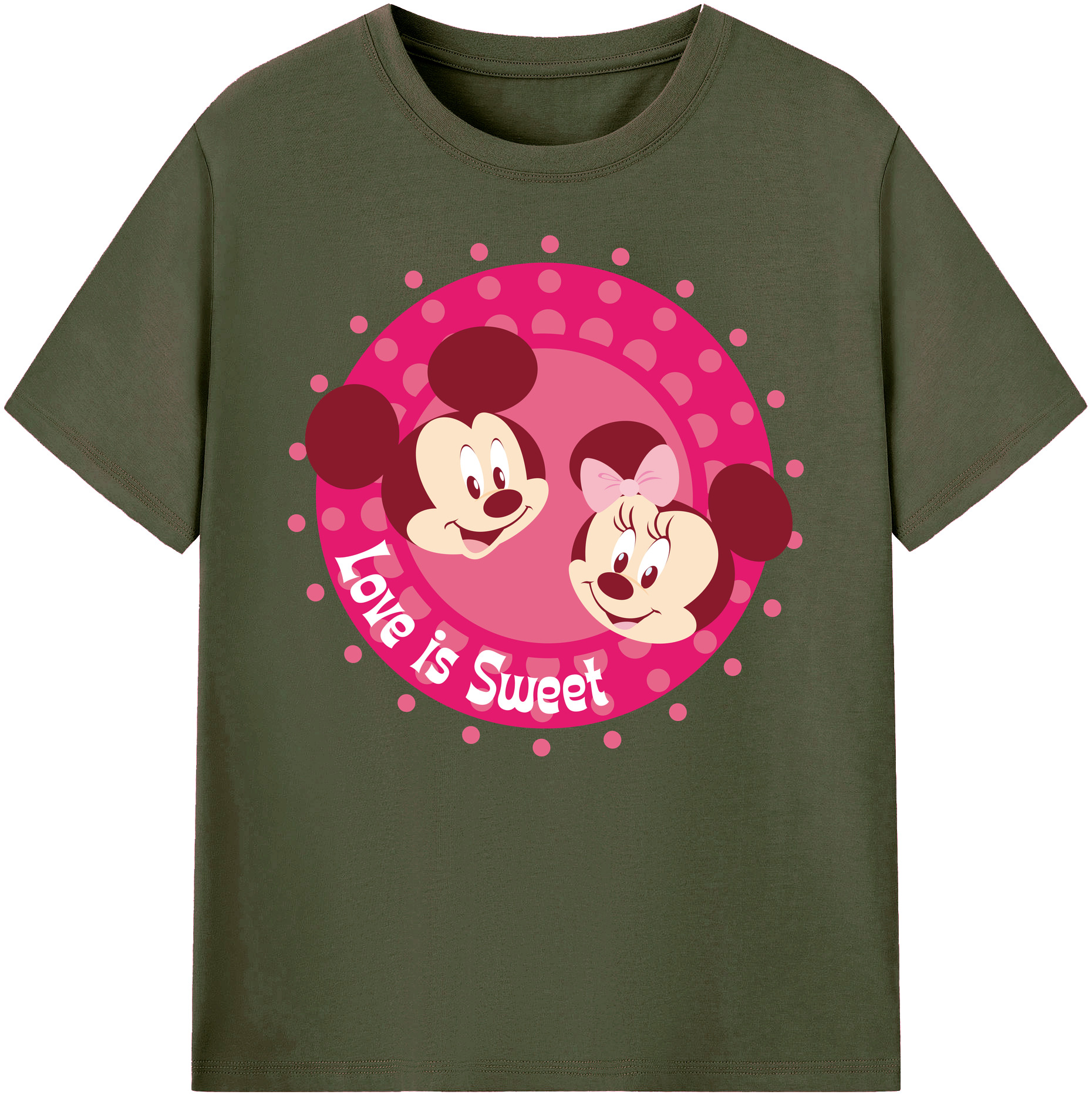 ミッキーマウス Mickey Mouse 綿100％ メンズ半袖Tシャツ｜肌触りやわらか＆通気性